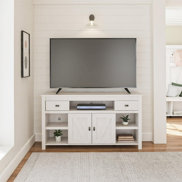 Farmington TV Stand for TVs up to 60", Ivory Oak