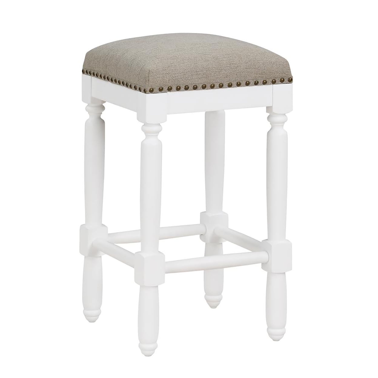 Comfort Pointe Farmington Counter Height Barstool White