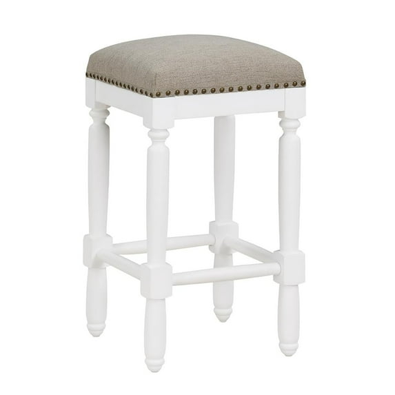 Comfort Pointe Farmington Counter Height Barstool White