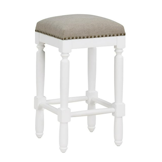 Comfort Pointe Farmington Counter Height Barstool White