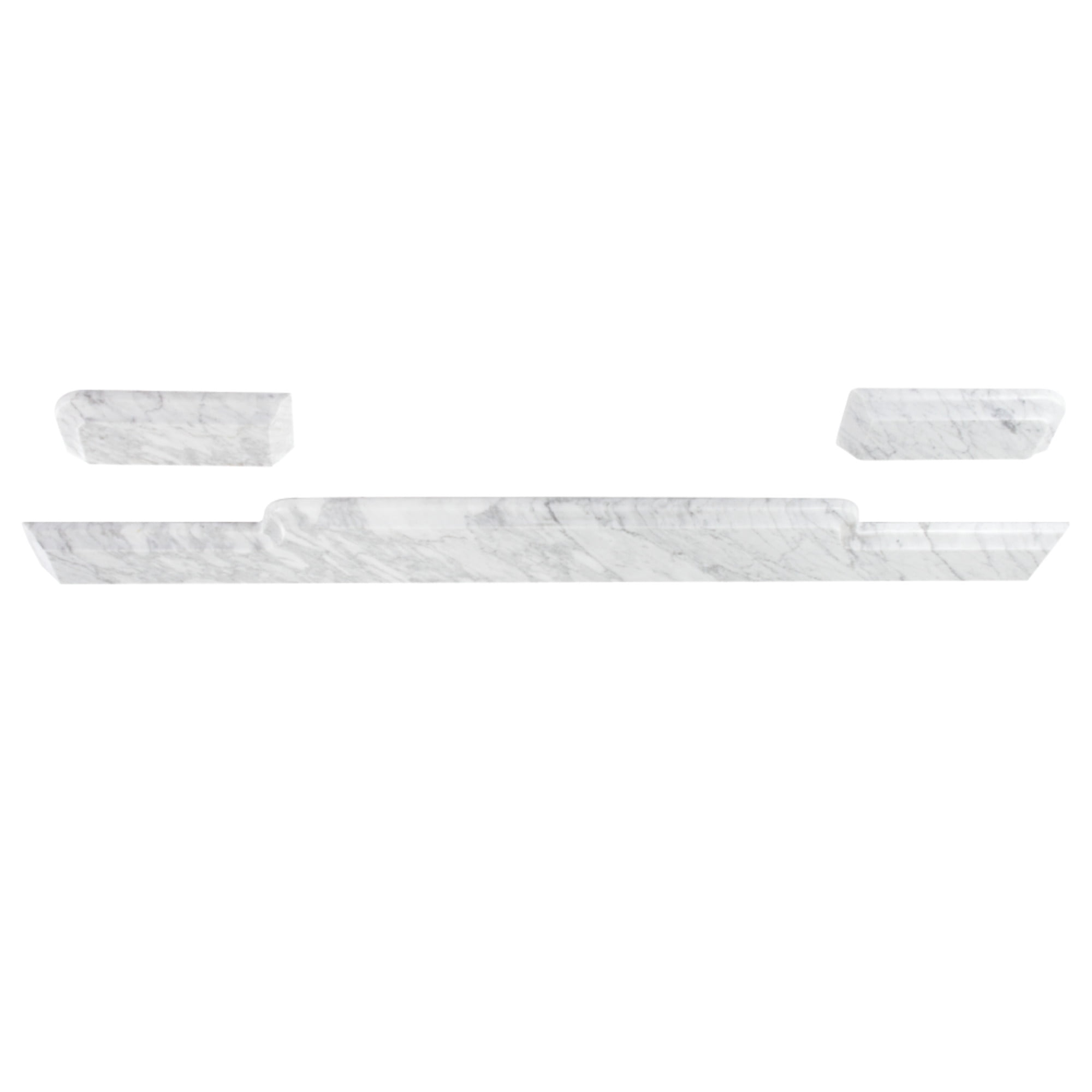 Kingston Brass Pemberton Carrara Marble Vanity Top Backsplash