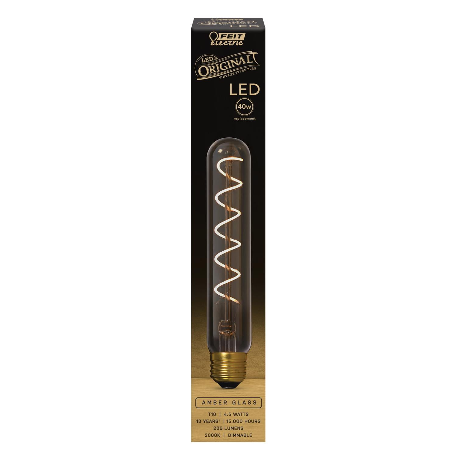 Feit Electric T10 E26 (Medium) LED Bulb Amber 40 Watt Equivalence 1 pk