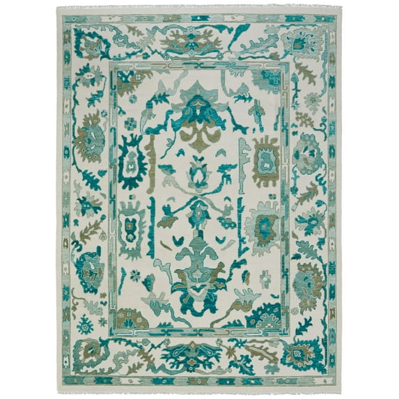 Feizy Karina Transitional Floral & Botanical, Green/Ivory, 1'6" x 1'6" Swatch Easy Care Stain Resistant Fade Resistant Craftsman Scroll Design Carpet for Living Dining Bed Room