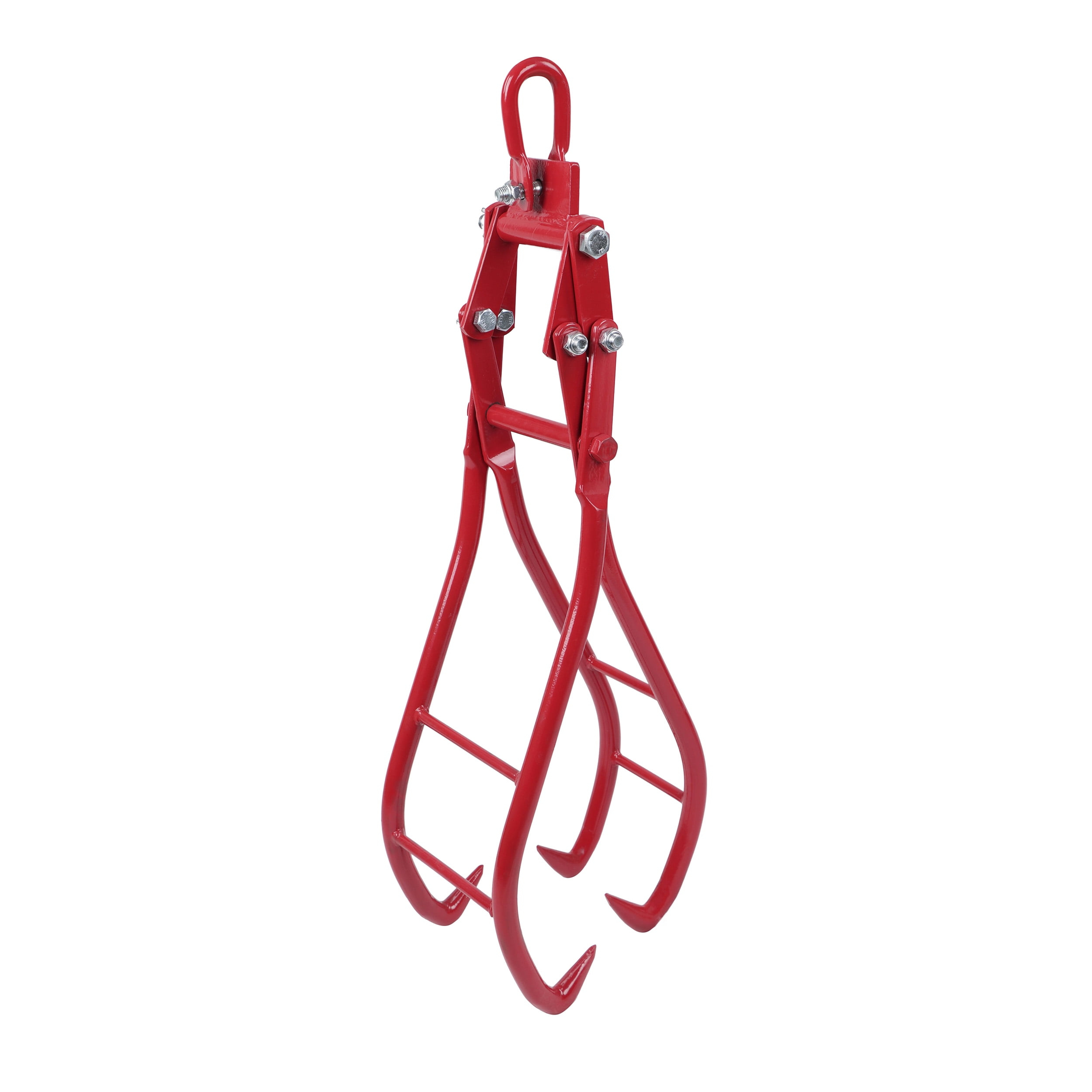Felled 36in Log Lifting Tongs - 49in Cap Steel Timber Log Grapple Skidding Tongs