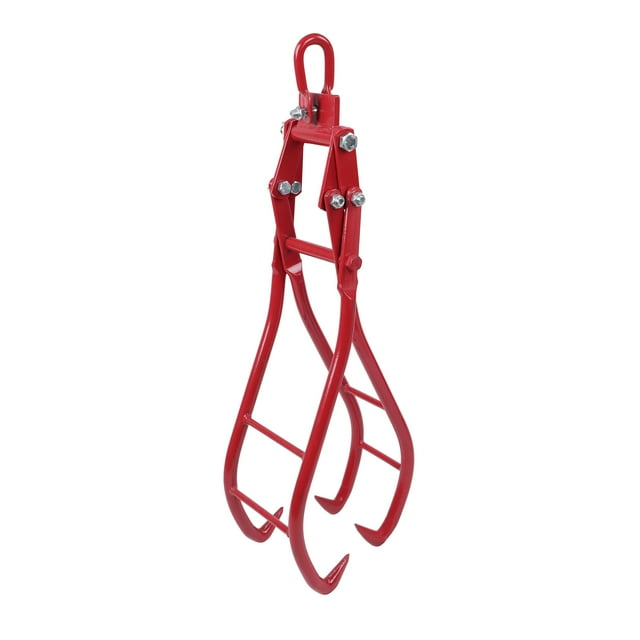 Felled 36in Log Lifting Tongs - 49in Cap Steel Timber Log Grapple Skidding Tongs