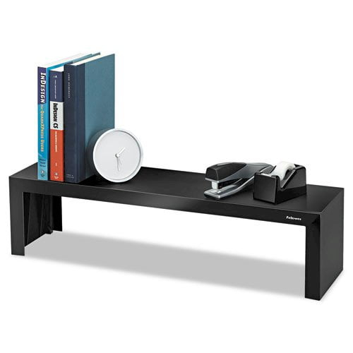 Fellowes Mfg Co. 8038801 Designer Suites 26 in. x 7 in. x 6.75 in. Shelf with 30-lb. Capacity - Black Pearl