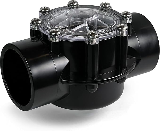 FibroPool Swimming Pool Check Valve - 2 Inch - 2 Way - Positive Seal & Non Lube Replacement Valve for Pools and Spas