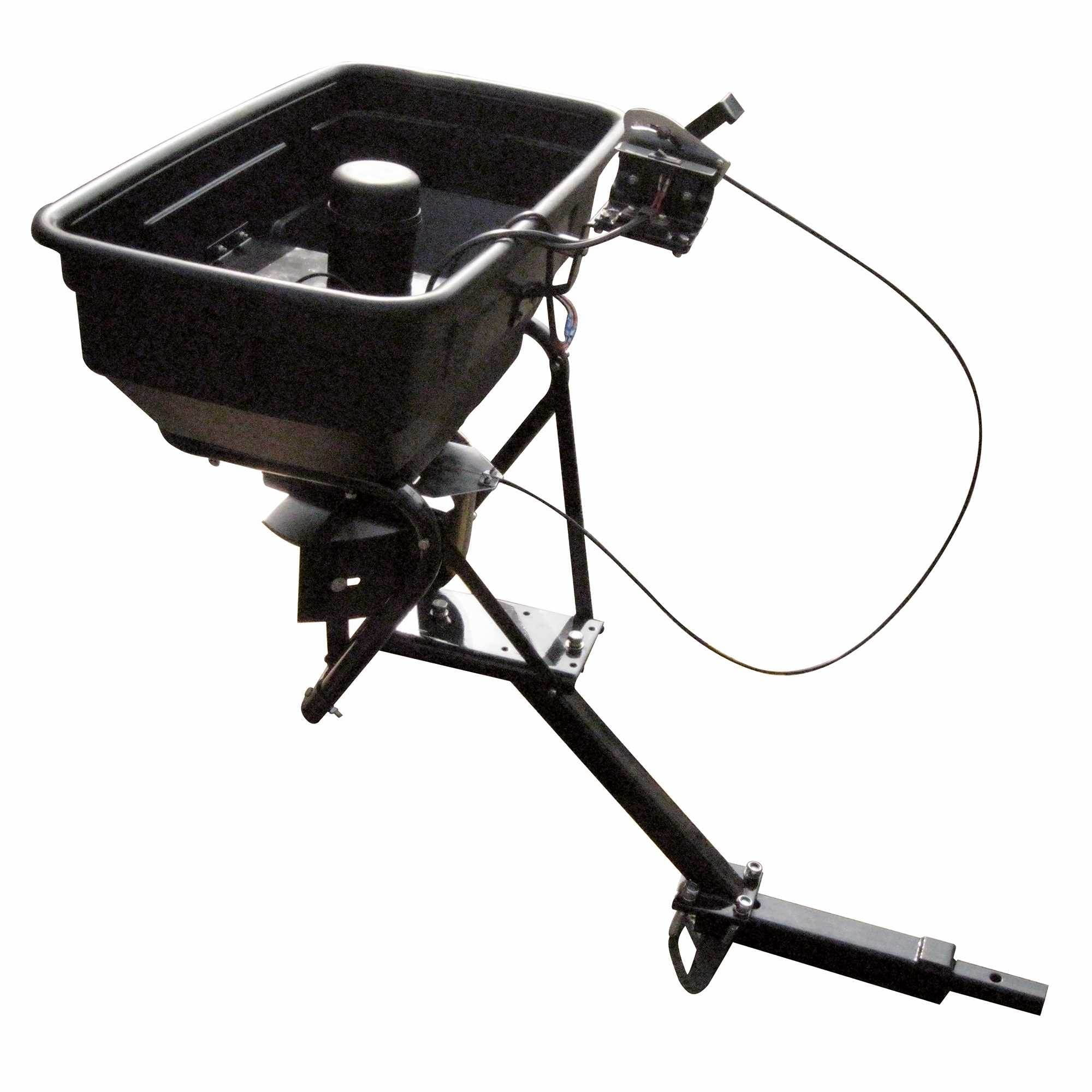 Field Tuff ATV Hitch Mount Receiver 125lb Grass Seed Fertilizer Spreader