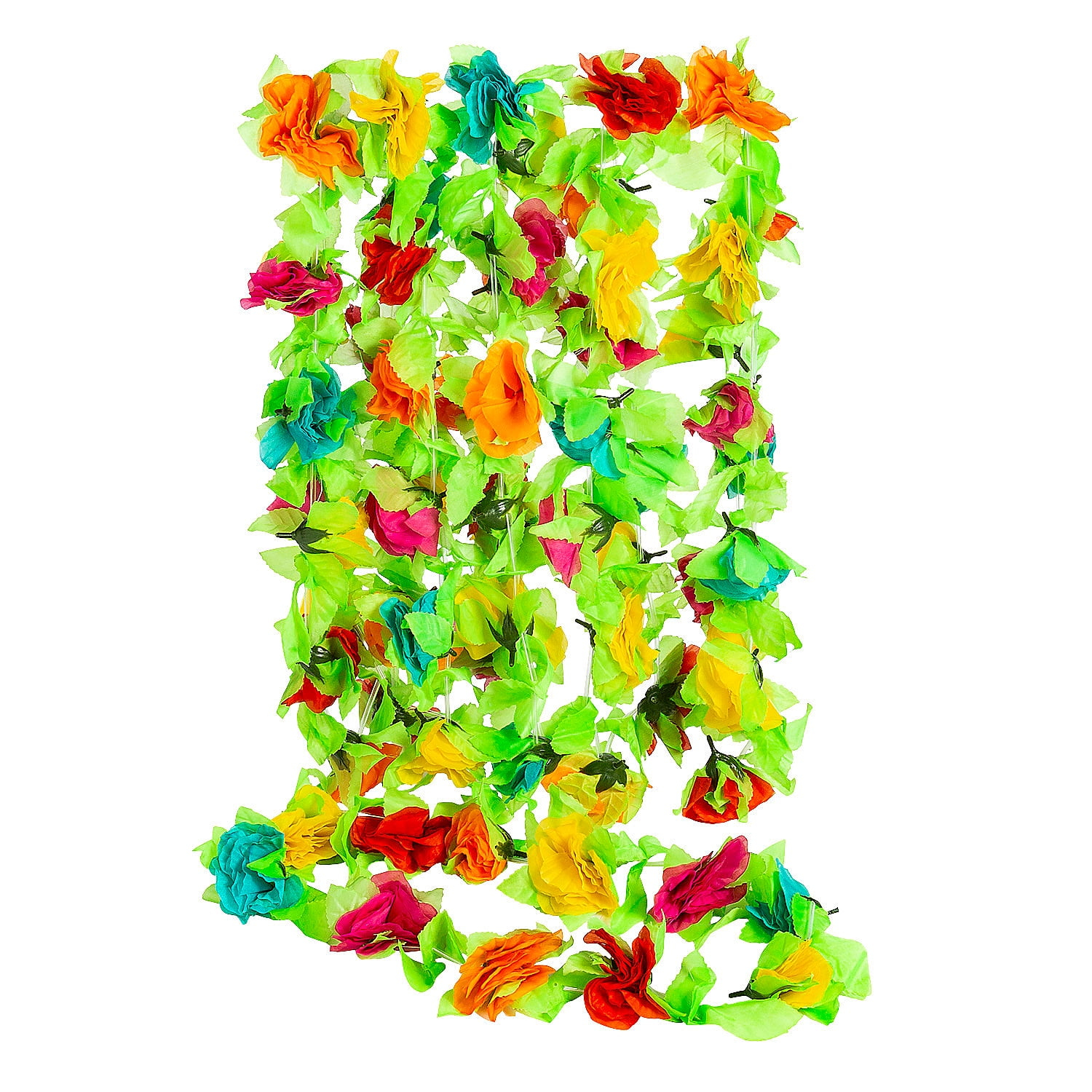 Fiesta Flower Lei - Apparel Accessories - 6 Pieces