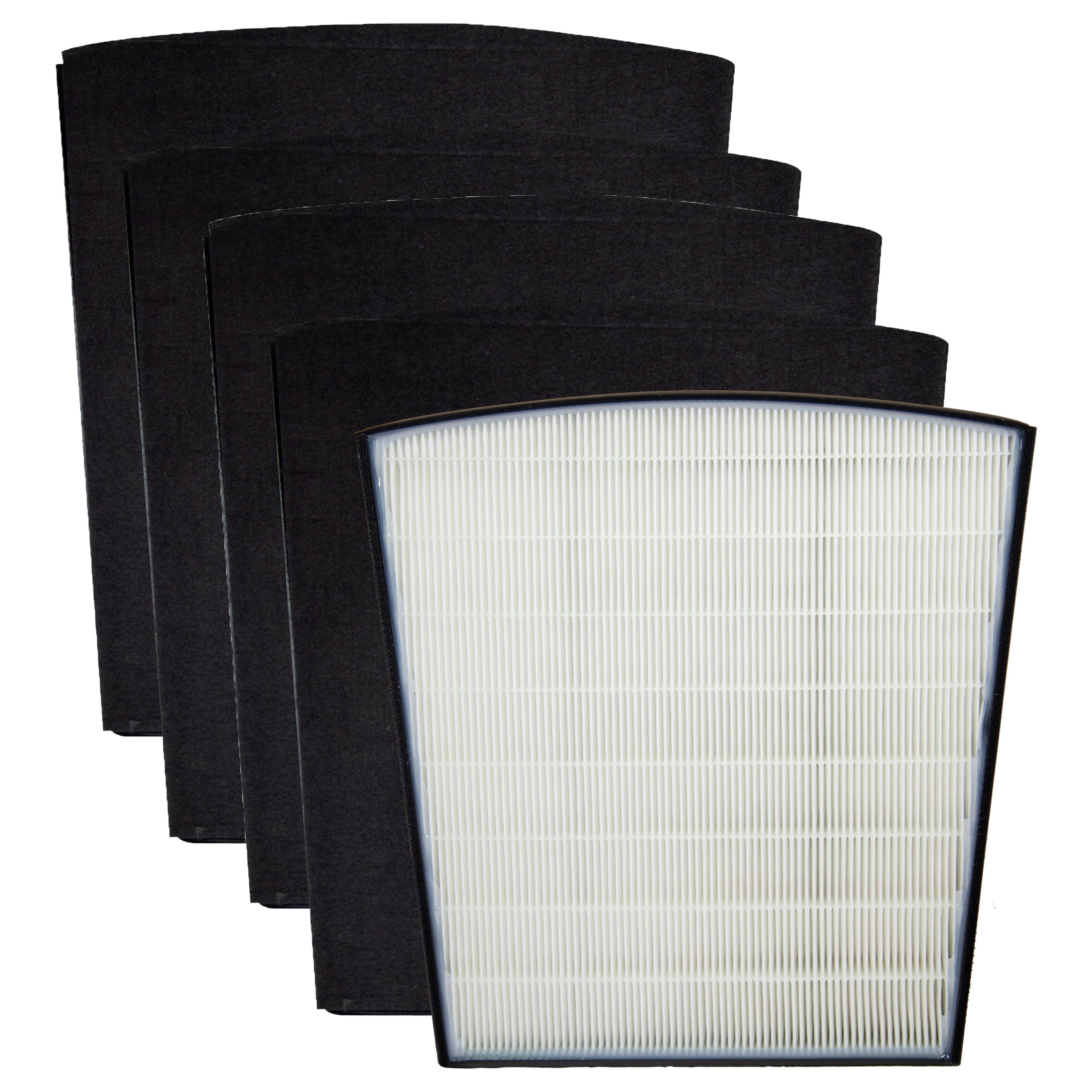 Filter-Monster - H-HF800-VP Replacement HEPA/ Pre-Filter Value Pack for Hunter HP800 Air Purifier Series - 4 Pre-Filters and 1 True HEPA Filter