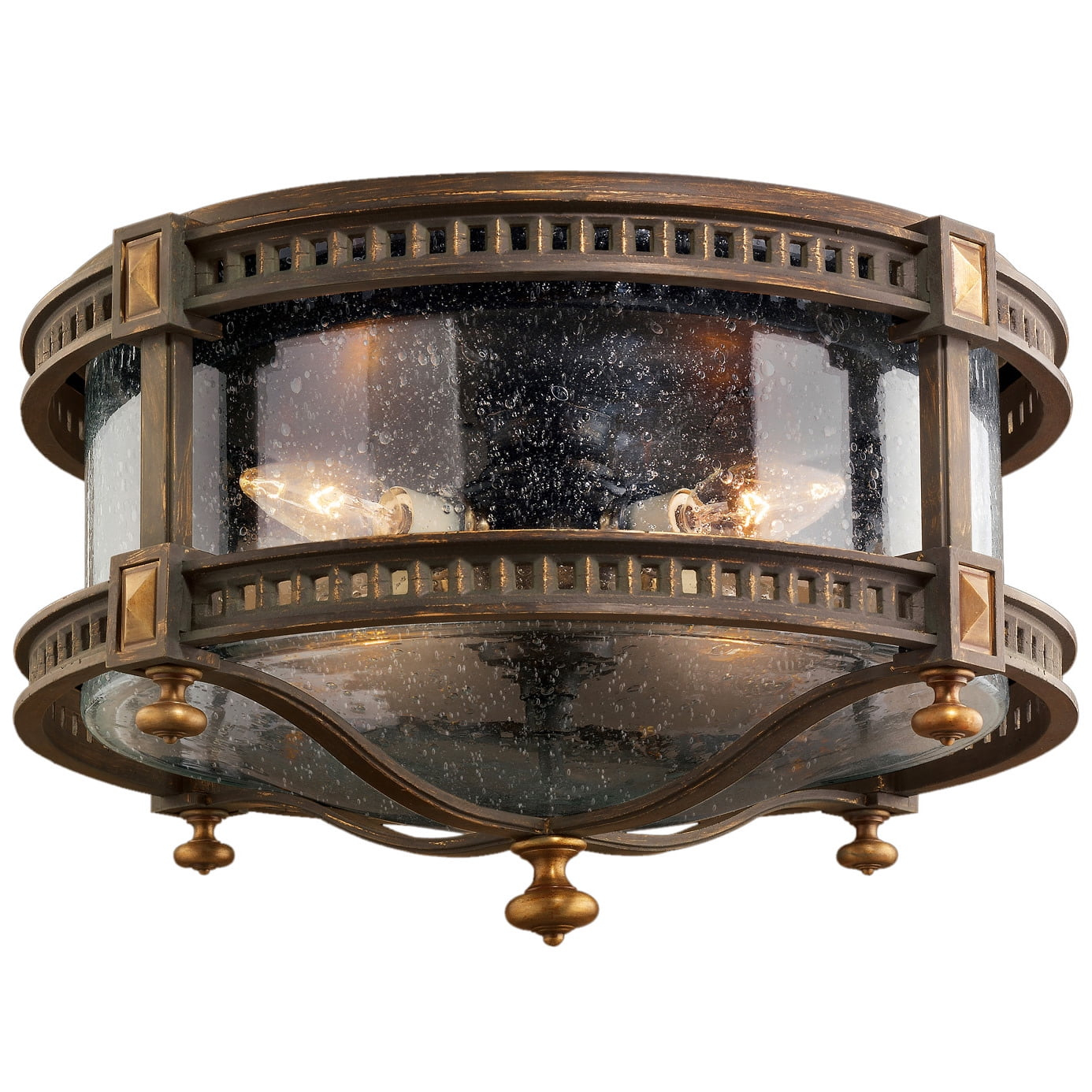 Fine Art Handcrafted Lighting 564982St Beekman Place 18" Diameter Four-Light Outdoor Flush