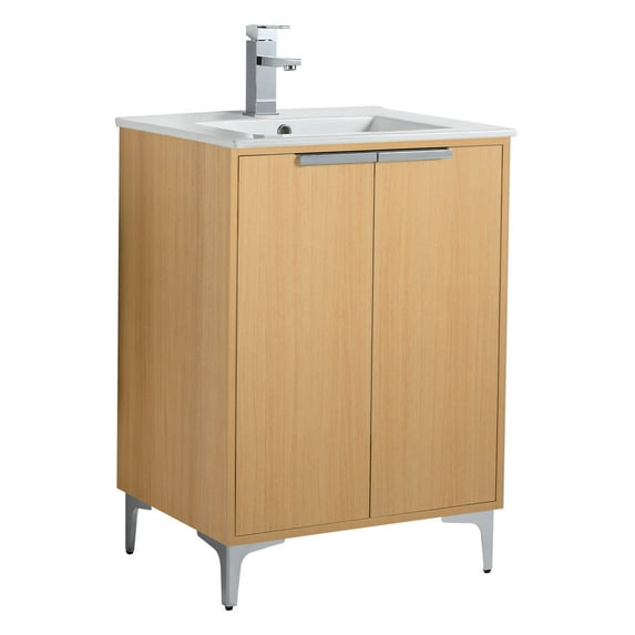 Fine Fixtures Wilmington 24 Inch Bathroom Vanity With Sink - Fully Assembled Bathroom Sink Cabinet, Bathroom Vanities, Wood Bathroom Vanity, Small Bathroom Sink Cabinet, 24 Bathroom Vanity With Sink