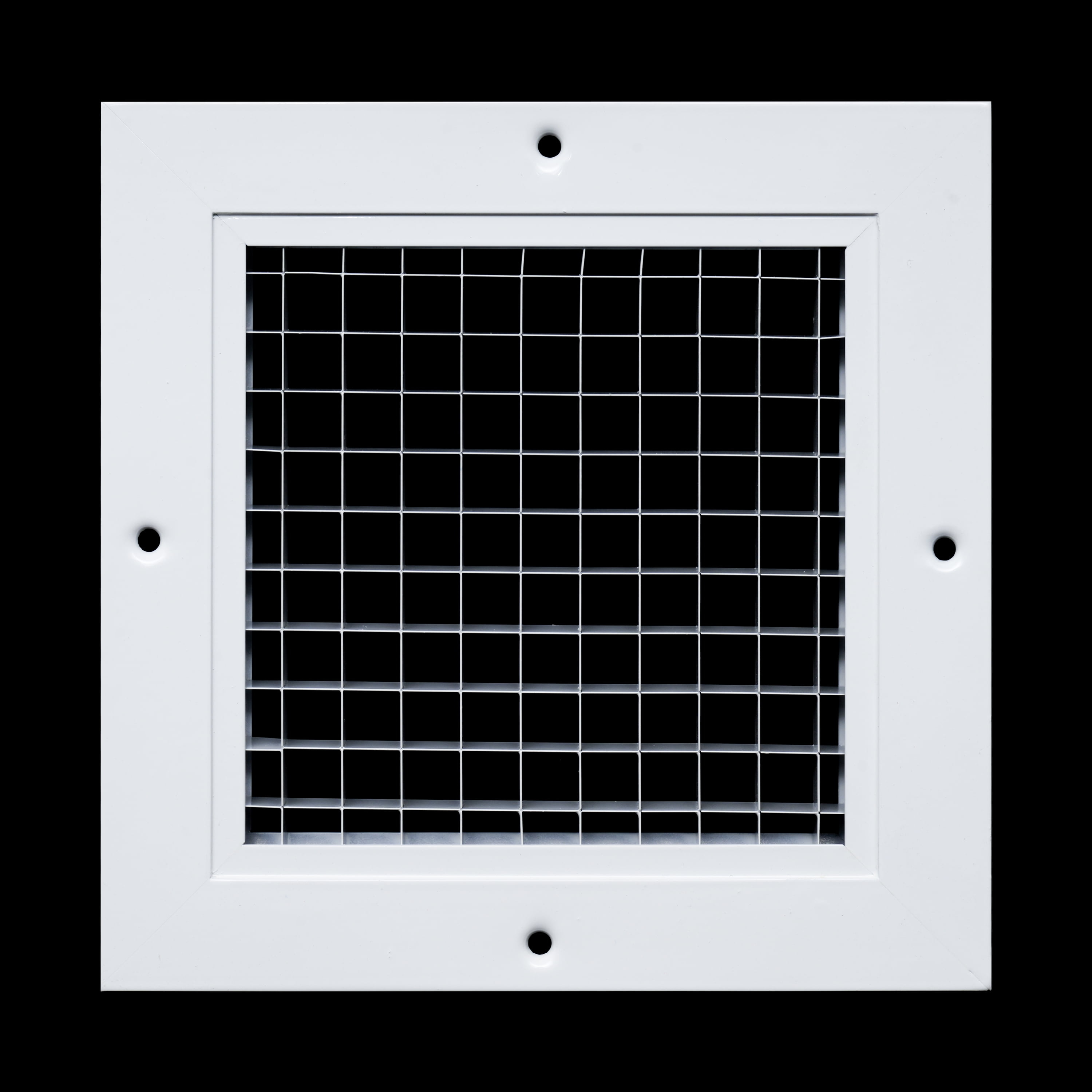 Fits 6x6 Duct Opening | Aluminum Eggcrate Return Air Grille | Low Noise & High Air Flow, Rust Proof Vent Cover Grill for Sidewall & Ceiling | White | Outer Dimensions: 7.75" X 7.75"