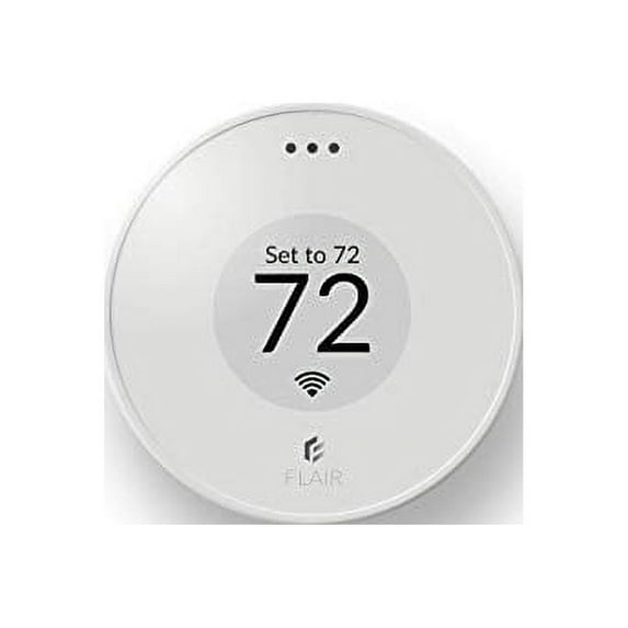 Flair Puck, WiFi Wireless Thermostat (Pearl White). Controls Flair Smart Vents. Compatible with Alexa, works with ecobee, Honeywell smart thermostats, and Google Assistant.