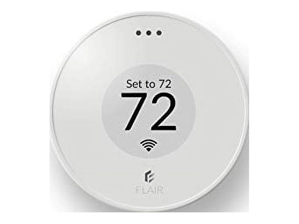 Flair Puck, WiFi Wireless Thermostat (Pearl White). Controls Flair Smart Vents. Compatible with Alexa, works with ecobee, Honeywell smart thermostats, and Google Assistant.