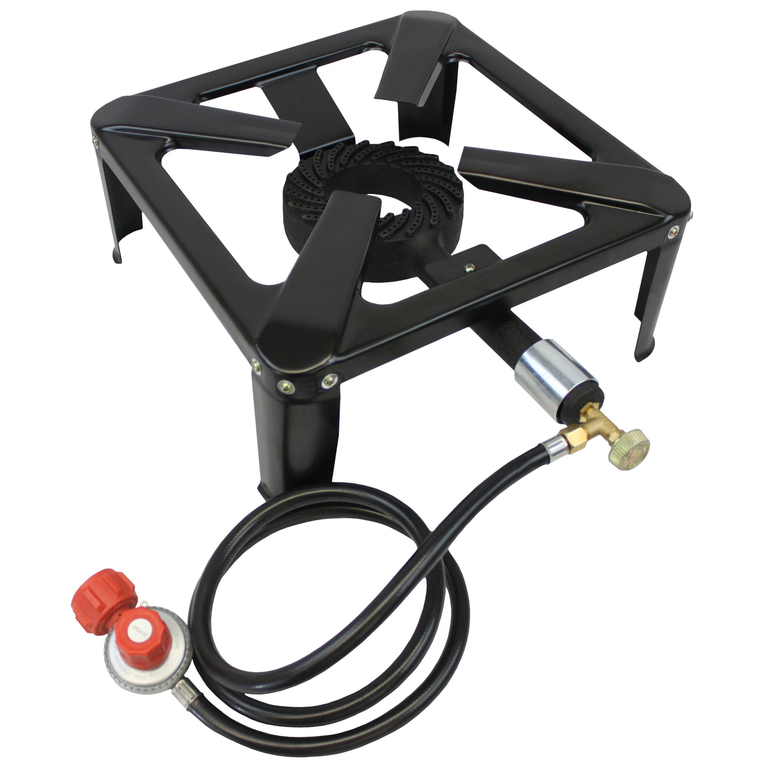 Flame King Portable Gas Stove, Single Burner Propane Stove with QCC1 Type-1 Valve, 120K BTU, 9 lbs