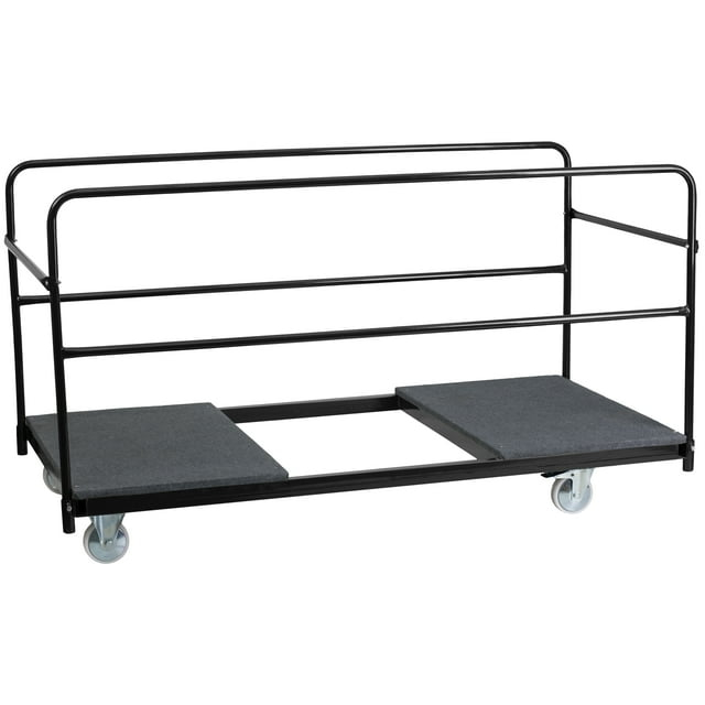 Flash Furniture Regency Folding Table Dolly with Carpeted Platform for Round Tables