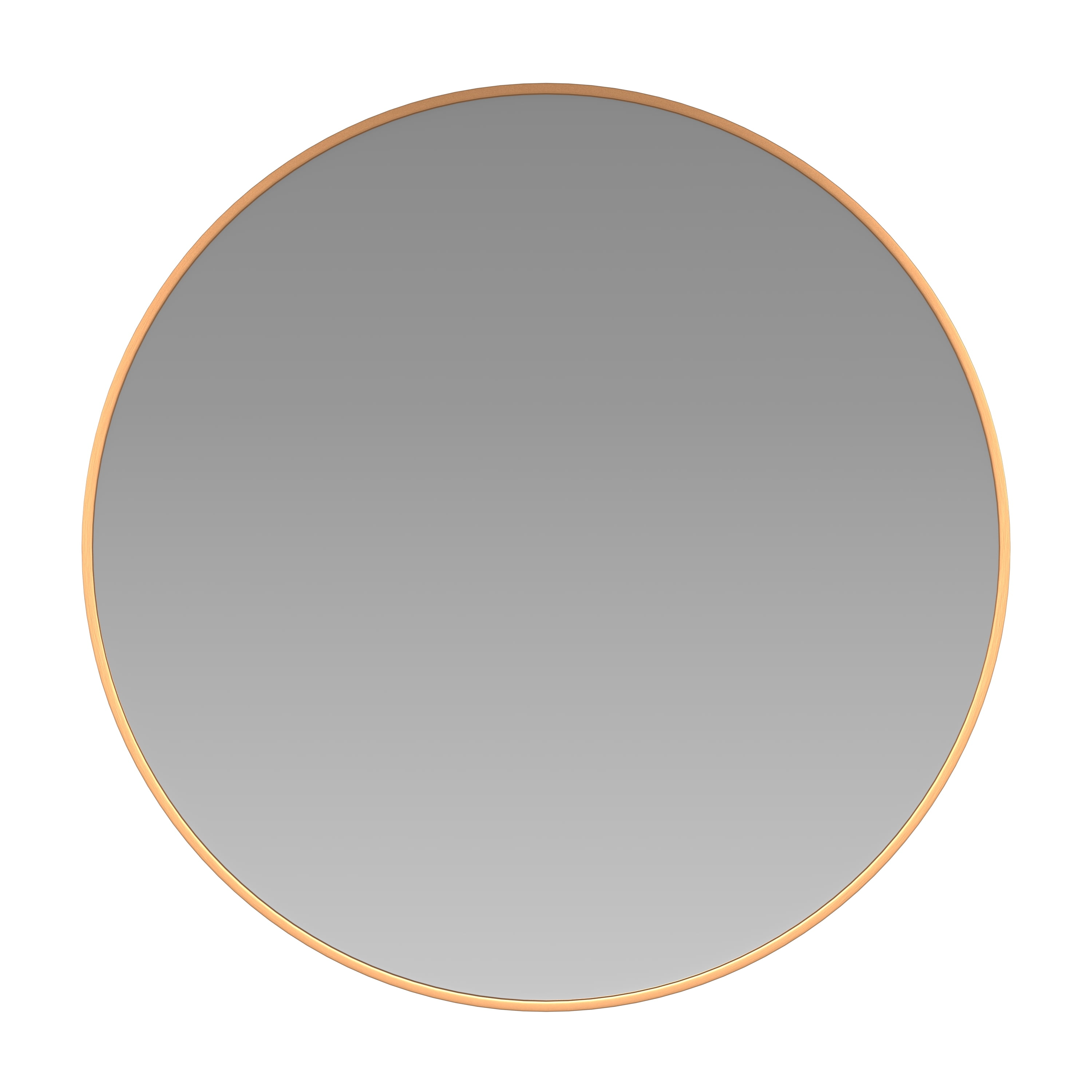 Flash Furniture Modern Round  Wall Mounted Mirror, Gold
