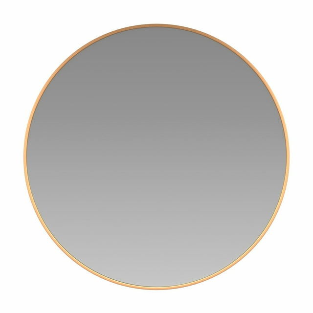 Flash Furniture Modern Round Wall Mounted Mirror, Gold