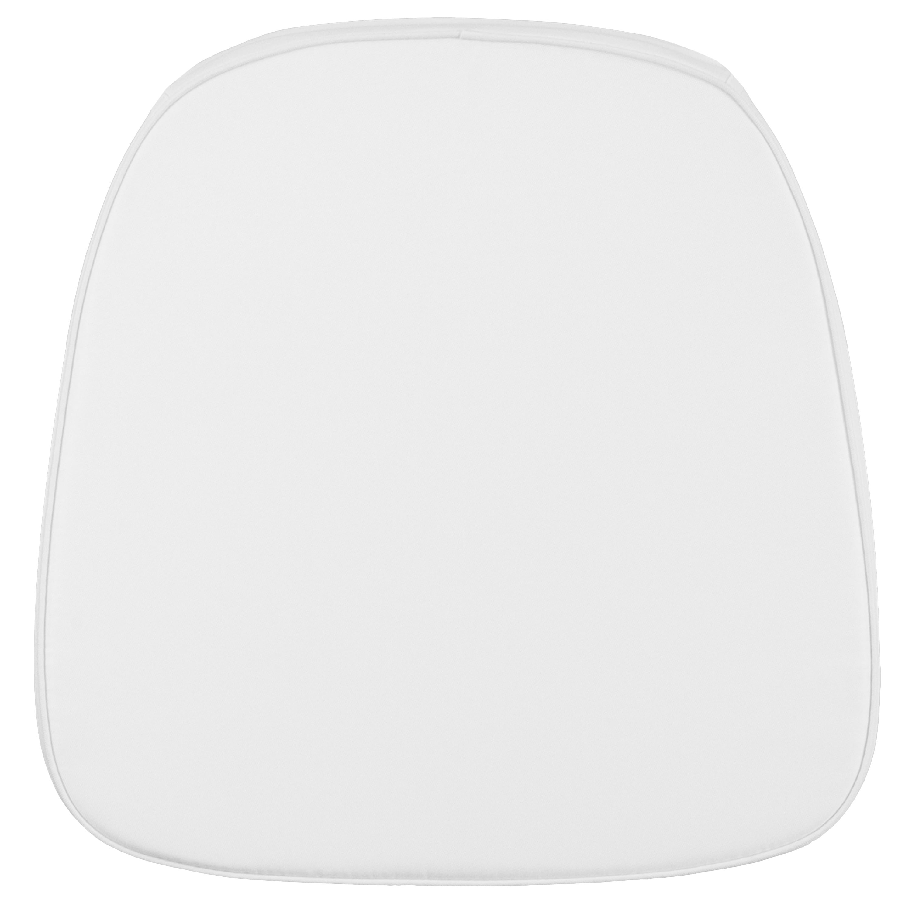 Flash Furniture Soft Snow White Fabric Chiavari Chair Cushion