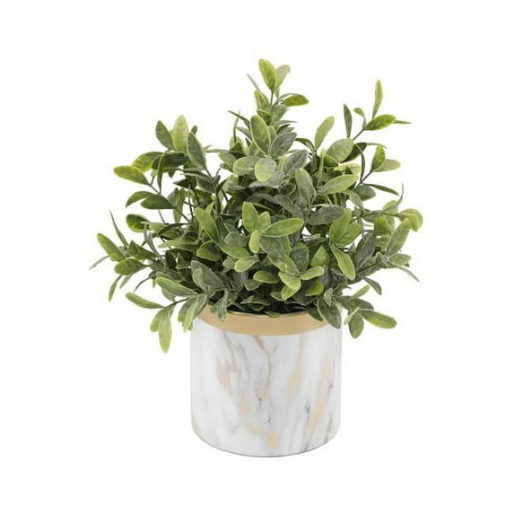Flora Bunda CS5172E-GD Tea leaf in GD Marble 4.5' Ceramic Pot
