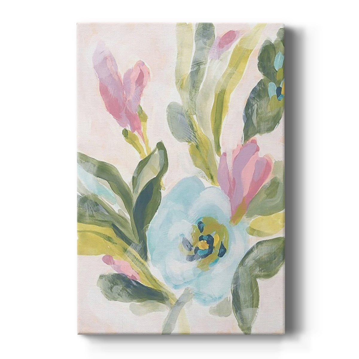 Floral Breeze Fresco II Premium Gallery Wrapped Canvas - Ready to Hang