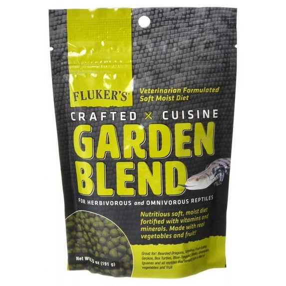 Flukers Crafted Cuisine Garden Blend Reptile Diet [Reptile, Foods Dry] 6.75 oz