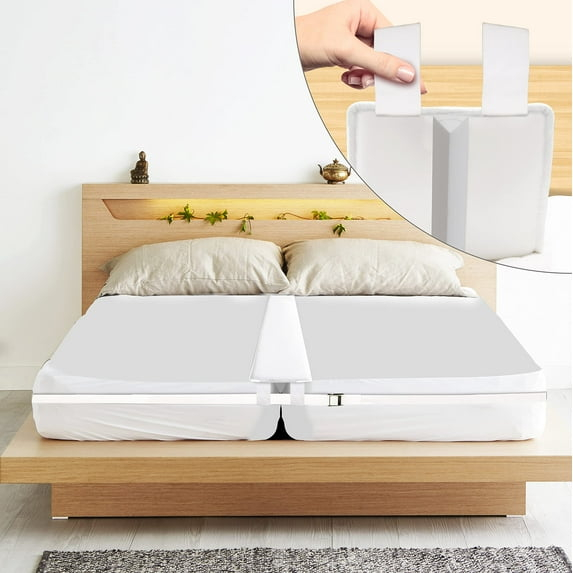 Flybold Bed Bridge Twin to King Bed Converter Kit - Bed Gap Filler for Split King Adjustable Beds - Twin Bed Connector to Make a King - 9" Wide Mattress Wedge Connector