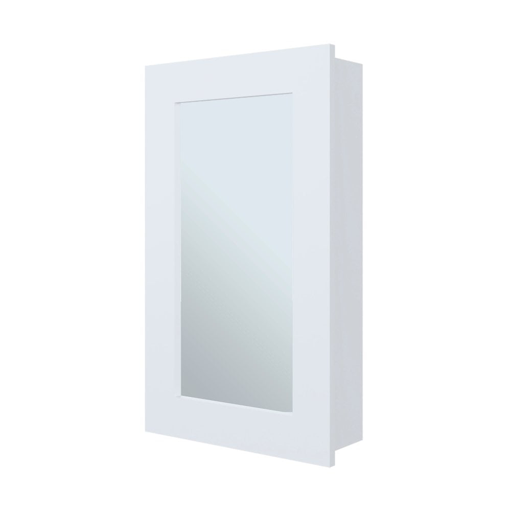 Fm Furniture Parks Medicine Cabinet With Included Mirror, White