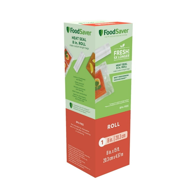 FoodSaver Heat Seal 8 in. Vacuum Seal Roll, 8" x 15', 1 Pack