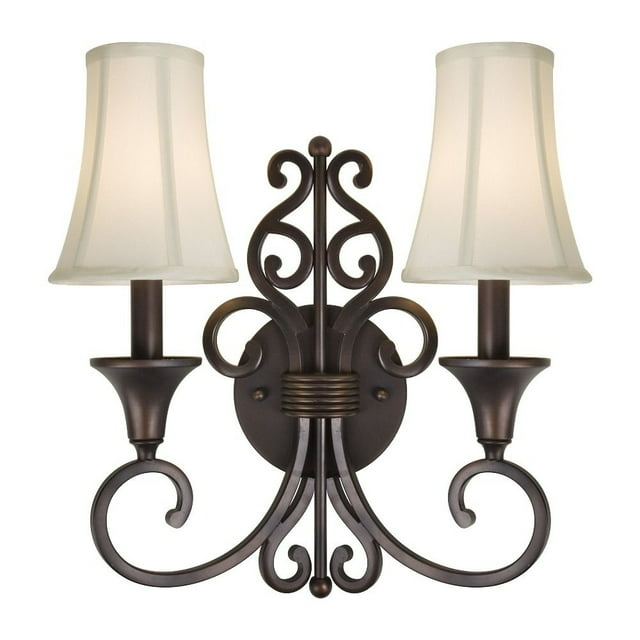 Forte Lighting 2327-02 2 Light 16" Tall Wall Sconce - Bronze