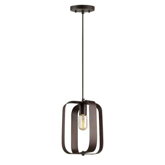 Forte Lighting 2640-01 1 Light 8" Wide Mini Pendant - Bronze