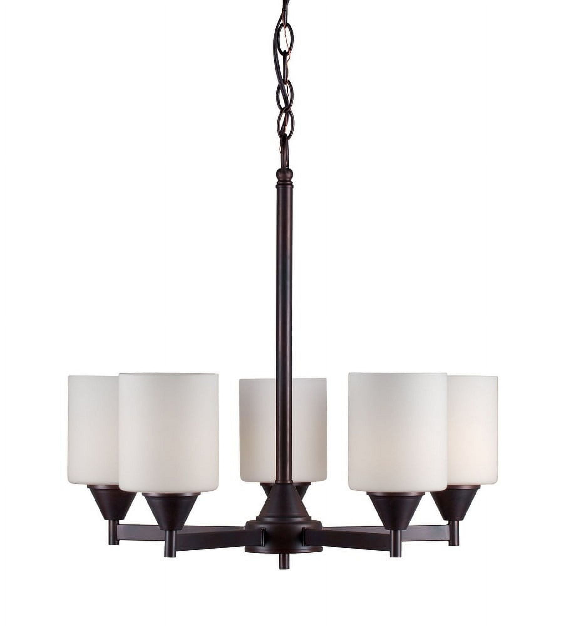 Forte Lighting 2643-05 5 Light 21" Wide Chandelier - Bronze