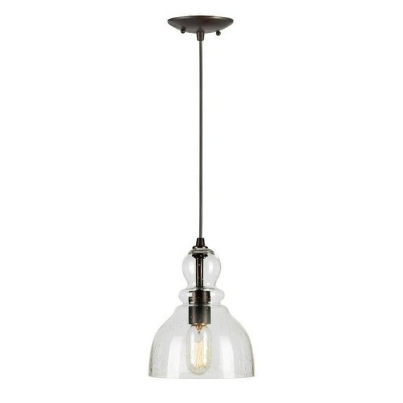 Forte Lighting 2678-01 1 Light 7" Wide Mini Pendant - Bronze