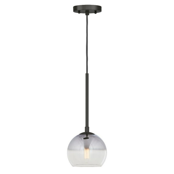 Forte Lighting 2751-01 Callisto 7" Wide Mini Pendant - Black