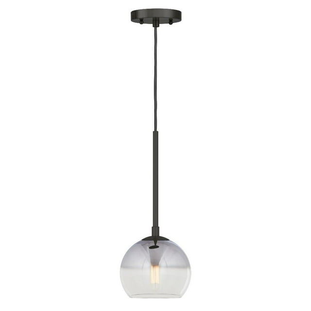 Forte Lighting 2751-01 Callisto 7" Wide Mini Pendant - Black