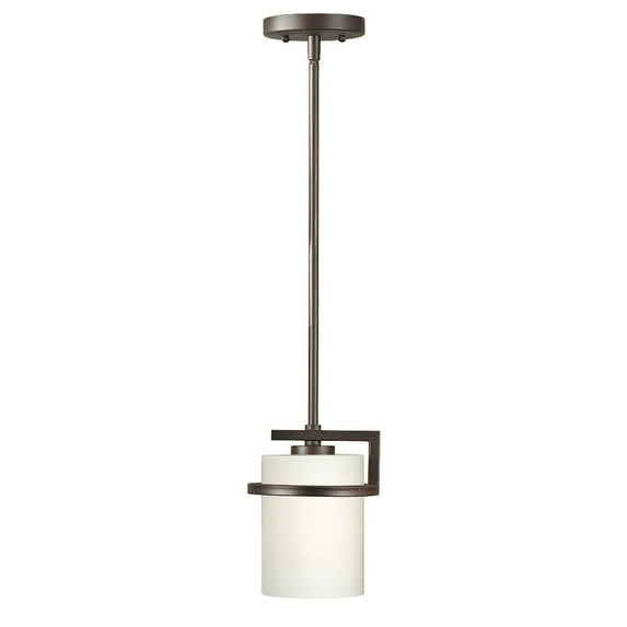 Forte Lighting 2767-01 Halo 7" Wide Mini Pendant - Bronze