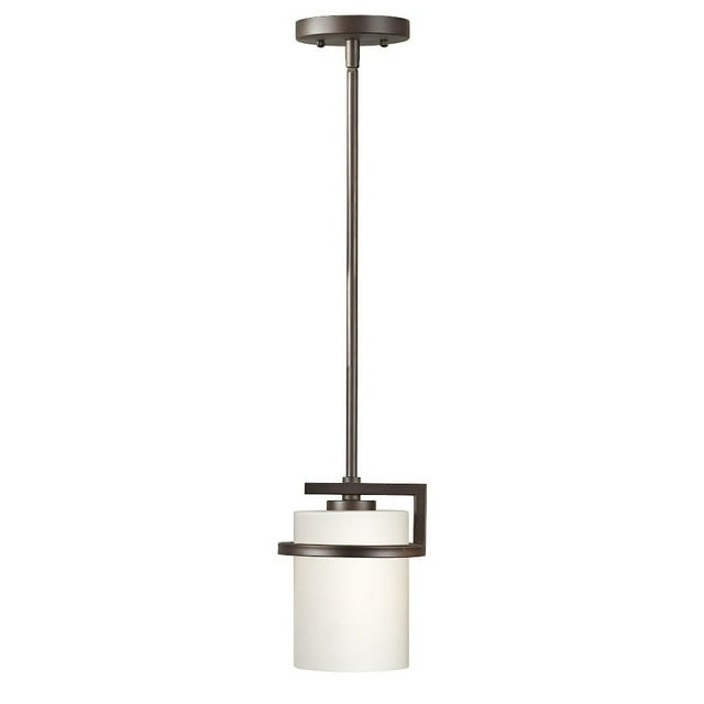 Forte Lighting 2767-01 Halo 7" Wide Mini Pendant - Bronze