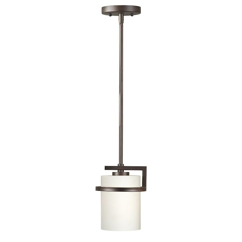 Forte Lighting 2767-01 Halo 7" Wide Mini Pendant - Bronze