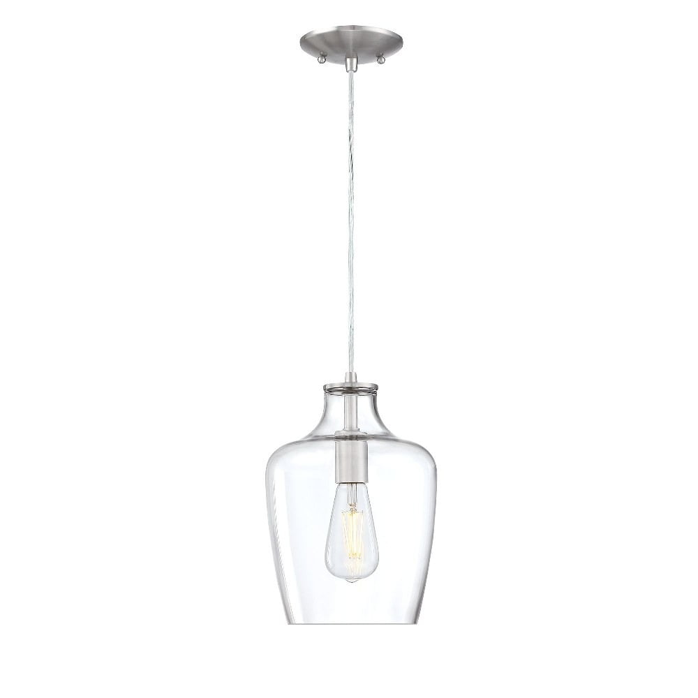 Forte Lighting - Milo - 1 Light Pendant In Classic Style-11.75 Inches Tall and 8