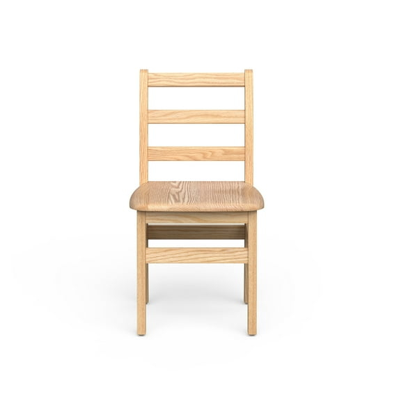 Foundations Little Scholars Sillas Escolares de Madera para Niños Roble Rojo Completamente Ensambladas, Fabricadas en EE. UU., 14", Paquete de 2