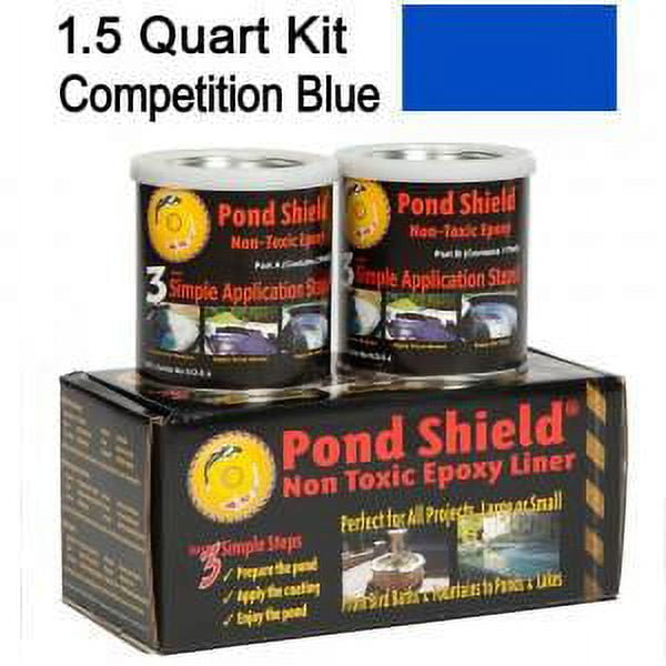 Fountain & Water Feature Restoration Paint Pond Shield Epoxy Pond Coating by Pond Armor Competition Blue