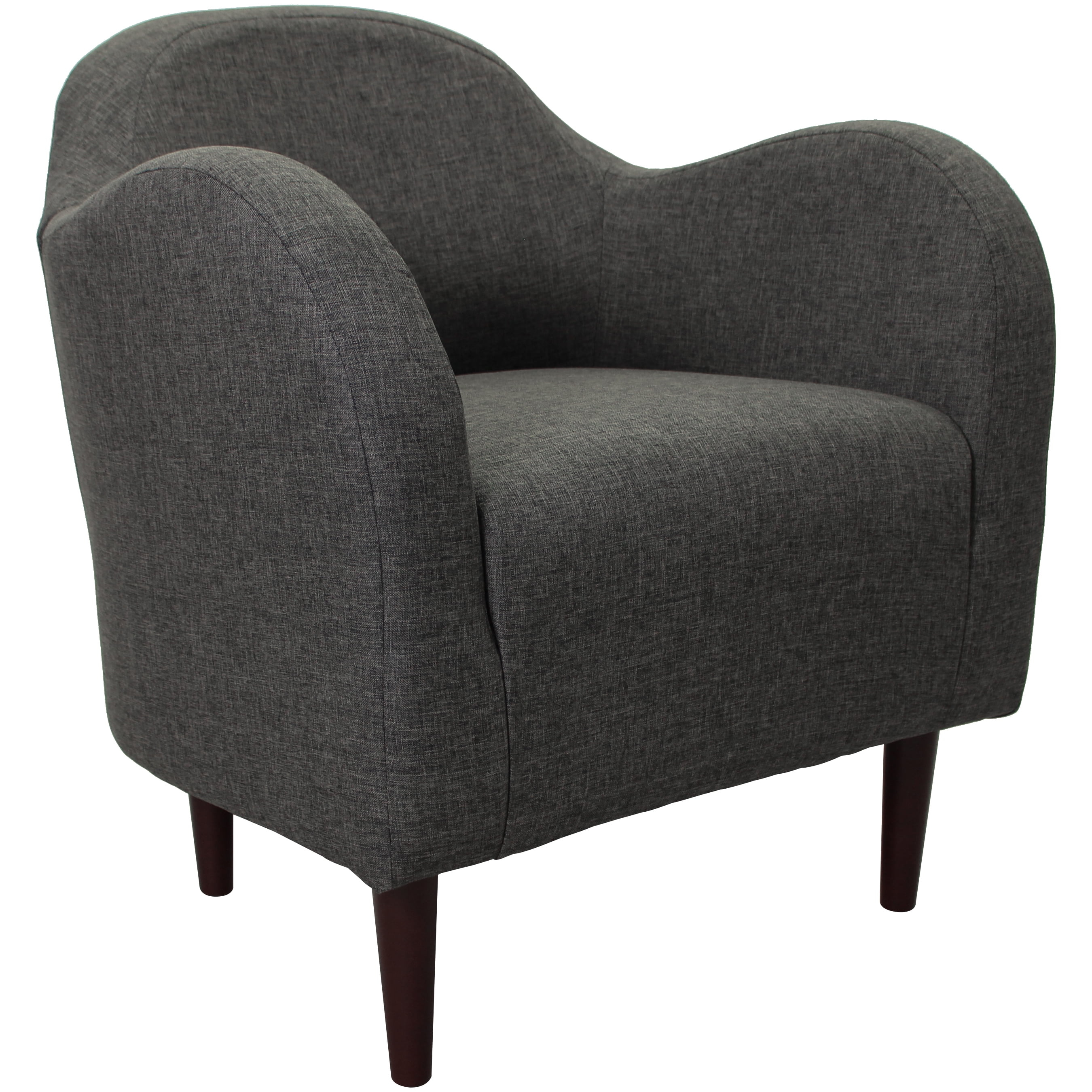 Fox Hill Trading Julian Mid-Century Accent Chair, Gray