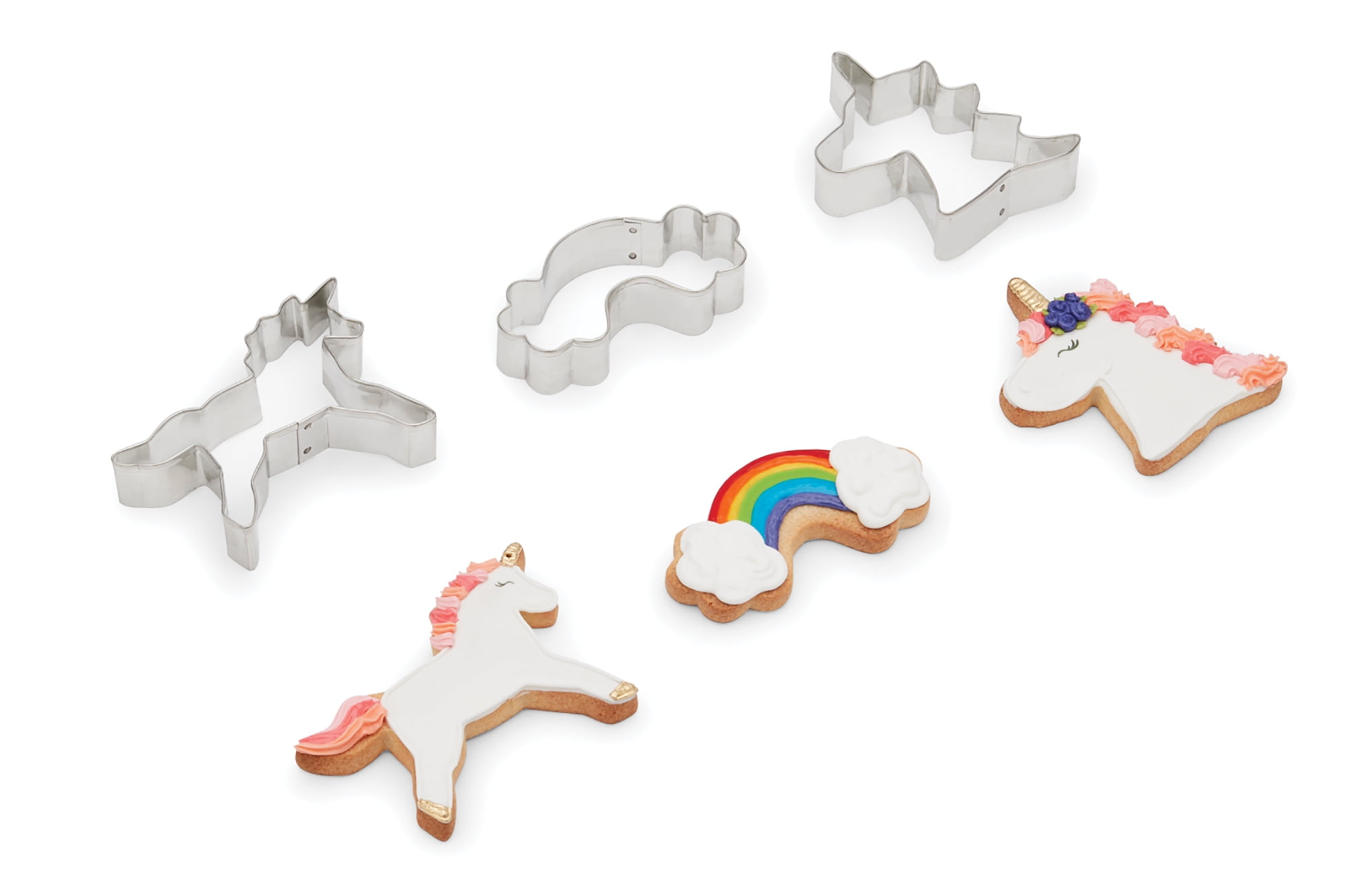 Fox Run Brands Fox Run Brands 3 Piece Non-Stick Unicorn Cookie Cutter Set