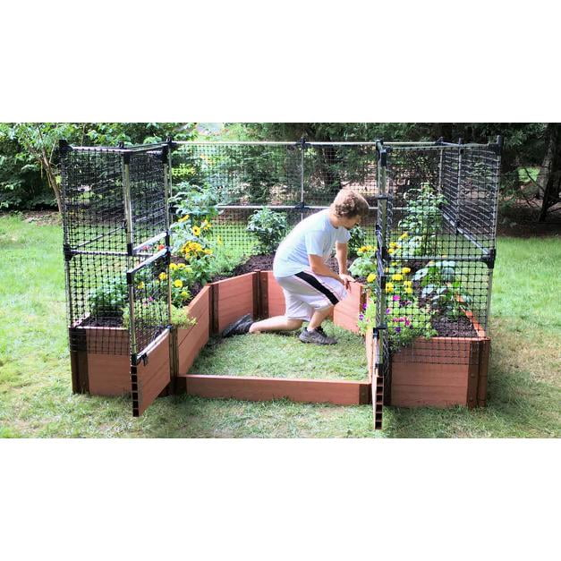 Frame It All Walk-In 'Topolski' 8' X 8' X 16.5' Animal Barrier Raised Garden Bed - 2" Profile