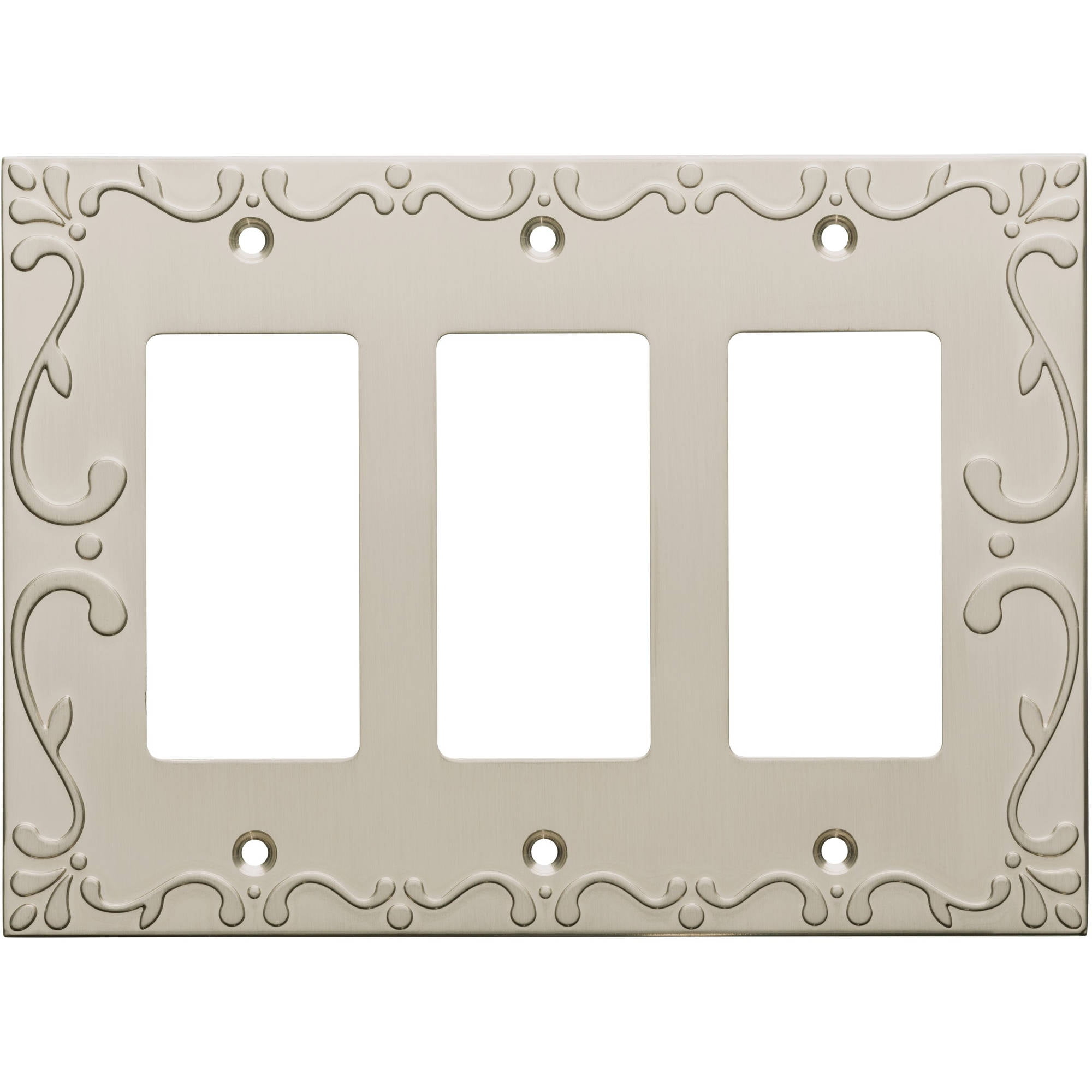 Franklin Brass Classic Lace Triple Rocker Wall Plate
