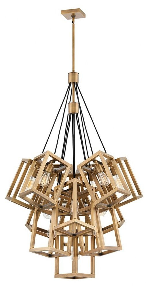 Ensemble-Thirteen Light Large Foyer-32.5 Inches Wide By 52.5 Inches Tall-Brushed Bronze Finish Fredrick Ramond Lighting Fr42449bbz