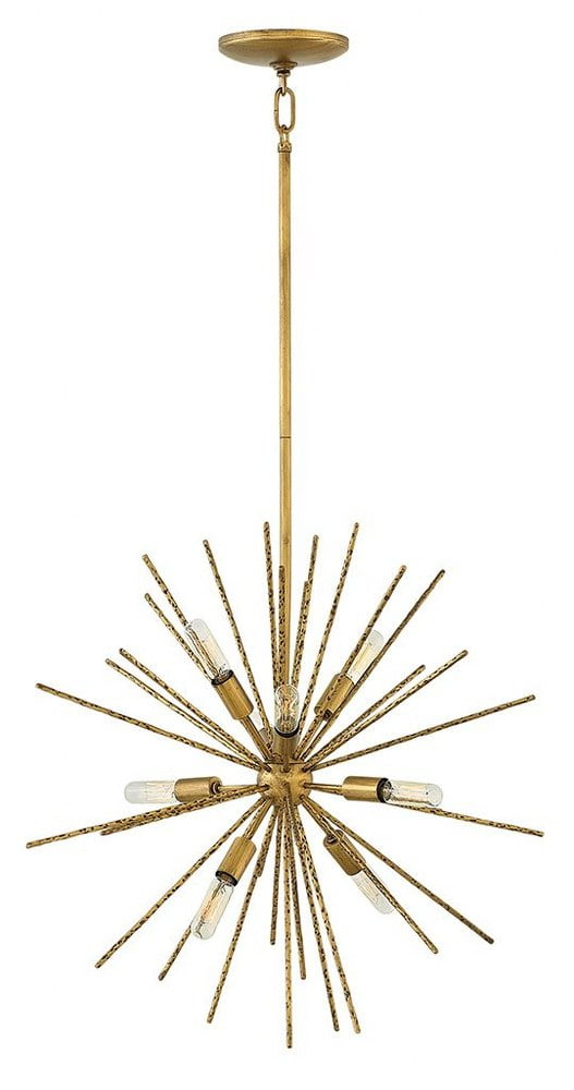 -Eight Light Stem Hung Pendant-22 Inches Wide By 22 Inches Tall Fredrick Ramond Lighting Fr43014bng