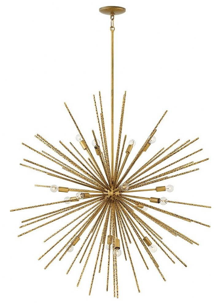 -Sixteen Light Stem Hung Pendant-42 Inches Wide By 42 Inches Tall Fredrick Ramond Lighting Fr43016bng