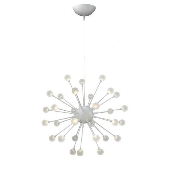 Fredrick Ramond Fr44413 Impulse 30 Light 24" Wide Integrated Led Chandelier - Cloud